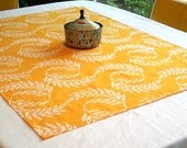 yellow wheat table linen
