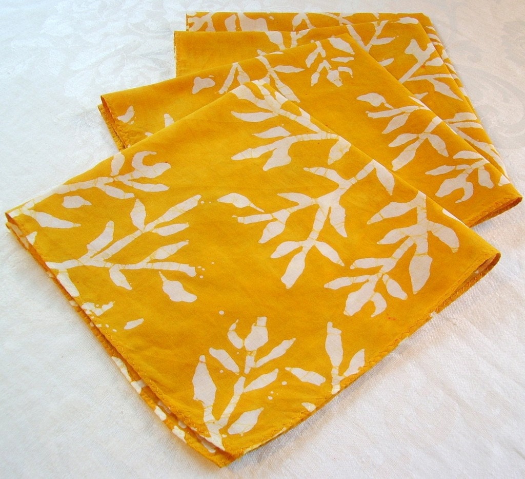 mustard napkins