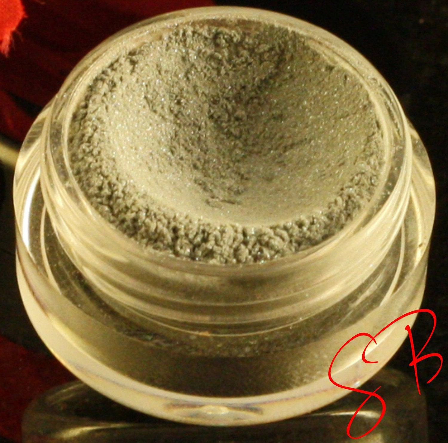 Into the Light Eyeshadow Mineral makeup (Light silver shadow and highlighter) Vampire Chic Eye shadow Eyeliner shimmer (5g)