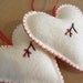 Single red berry heart