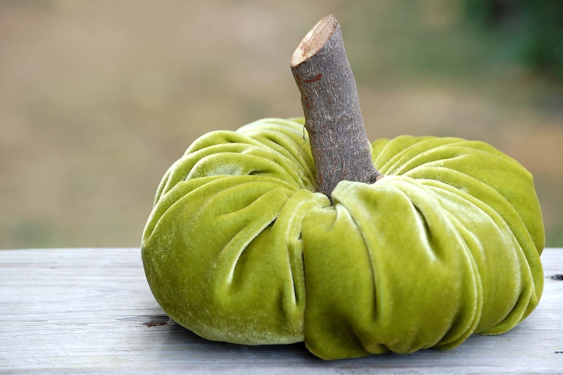 VELVET PUMPKINS They are all the rage. Make your own today. Fabric Pumpkin Sewing and Craft Pattern eBook