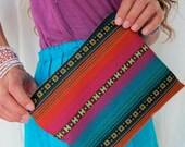 Daughter of the Sun  rainbow pouch makeup bag