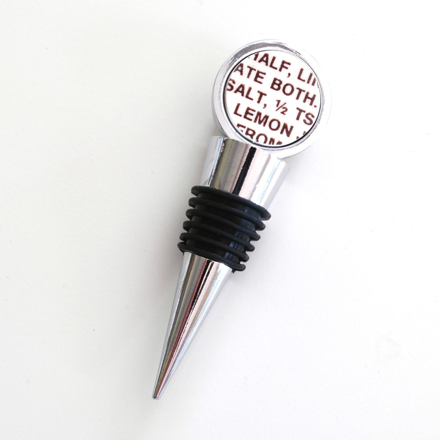 Recycled China Wine Bottle Stopper - Recipe Text