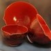 Three Red Koi Nesting Bowls