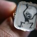 Vintage Flicker Ring Unknown Character Adjustable