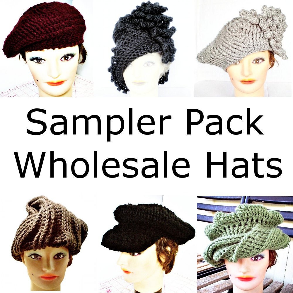 Crochet Hat Women Hat  Wholesale - Sampler Hats - Newsboy Beret Cloche Womens Turban Hat - Can Customize - Crochet Womens Hat - Custom Order