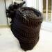 Crochet Hat Women Hat - LAUREN Cloche Hat with Flower in Charcoal Gray Chunky Wool - Winter Hats - Wool Hats - Australia Crochet Hat