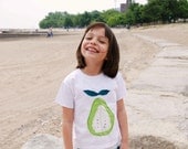 Organic White  Pear T-shirt - Made to Order