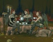 Devils Tea Party - giclee art print - 12x16 inch