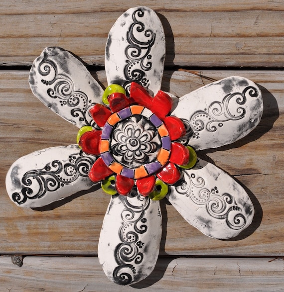 Jester Wall Flower Handmade Pottery