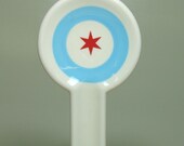 spoon rest chicago flag - Made to Order