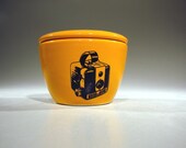 lidded bowl brownie (creamsicle) - Made to Order / Pick Your Colour