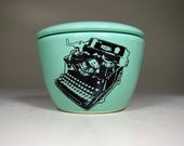 lidded bowl royal (bluegreen) - Made to Order / Pick Your Colour