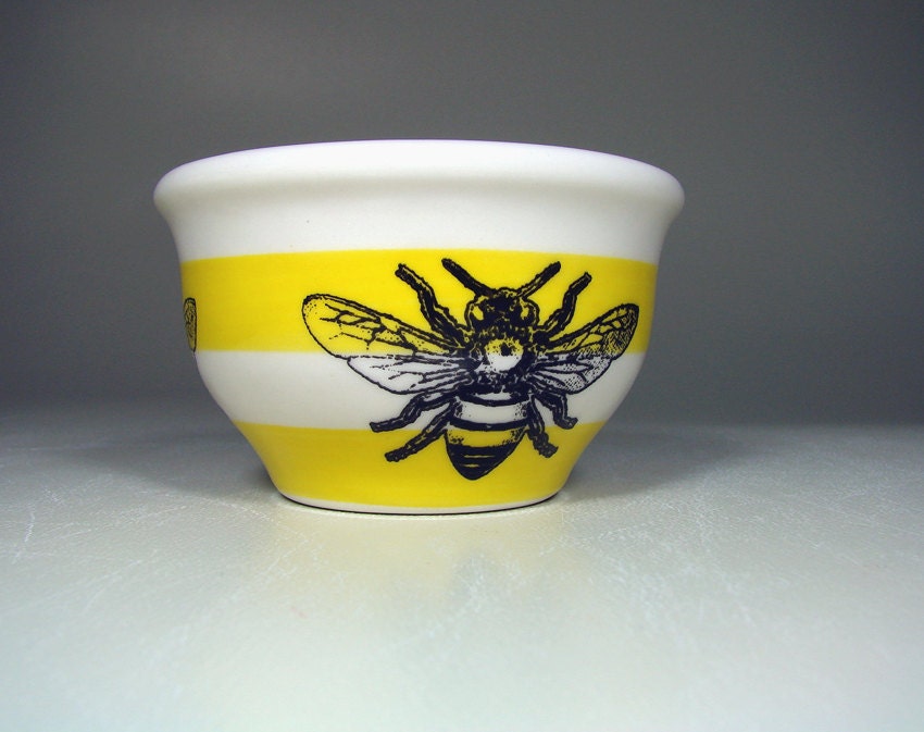 wee bowl bee (striped yellow) - Made to Order