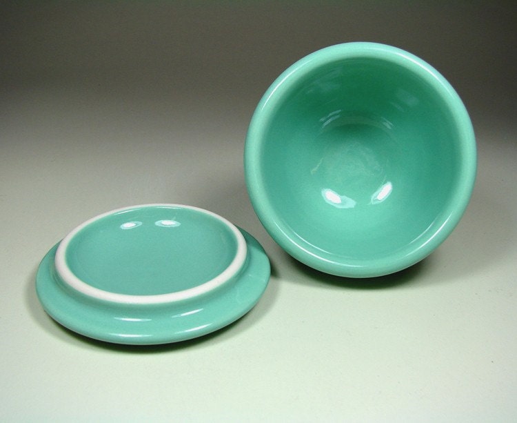 lidded bowl whale (blue green) - Made to Order/ Pick Your Colour