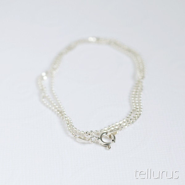 Sterling silver ball chain 18 inches, 1.2mm diamond cut