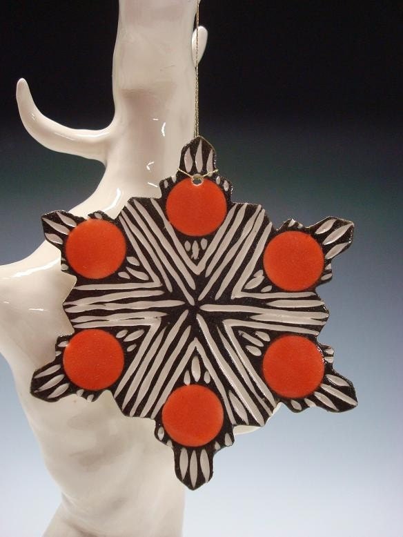 Porcelain snowflake Ornament