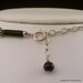 Black White Necklace Sardonyx Pendant Sterling Silver Accents