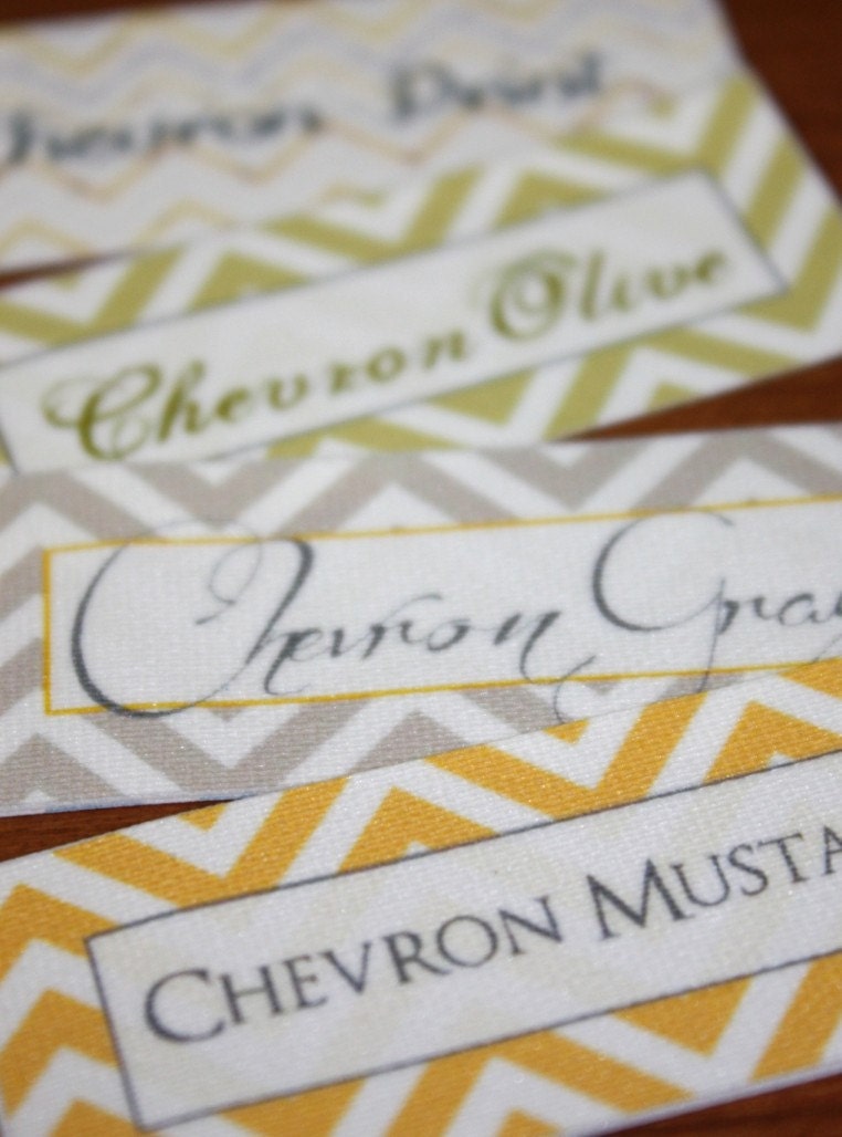 500 Custom Printed Fabric Labels REORDER ONLY or use your own finished artwork