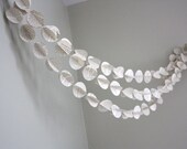 3D paper garland. circles. repurposed book - 12 ft.  wedding decoration, bunting, photo prop, party decoration, party garland