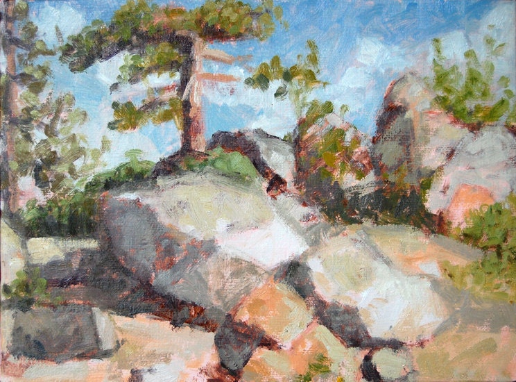 Lone Pine Donner Pass oil painting by Andrew Daniel