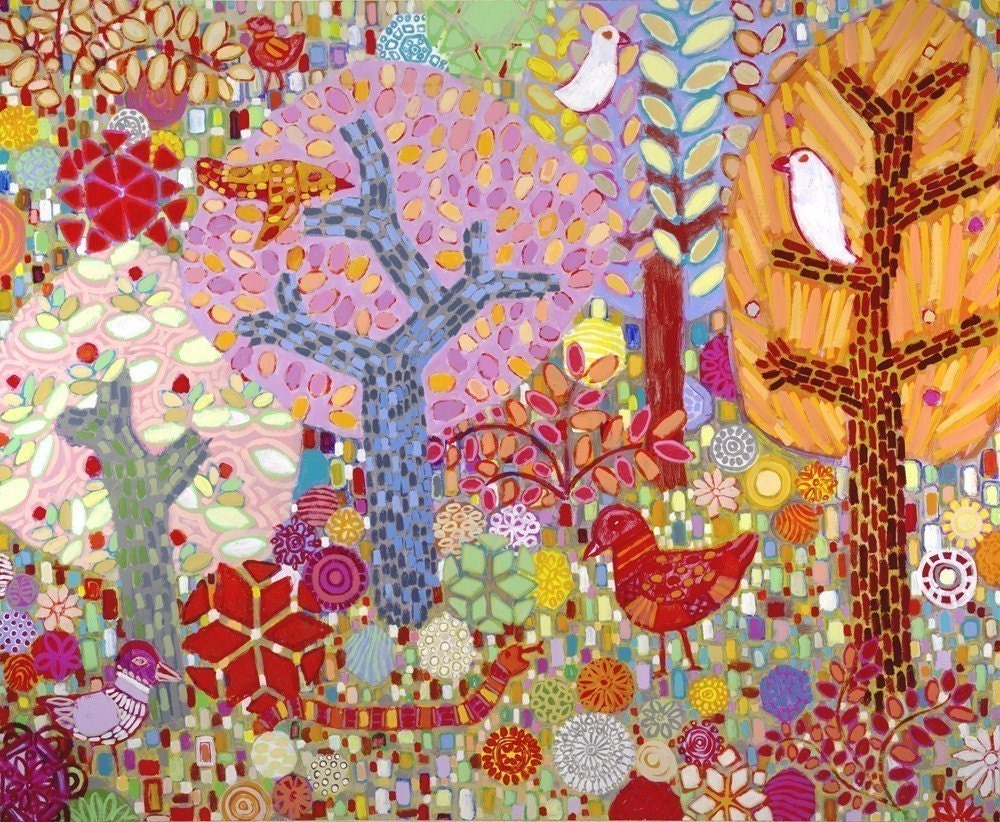 GICLEE PRINT ON CANVAS 36 X 44 INCH Radiant Forest 