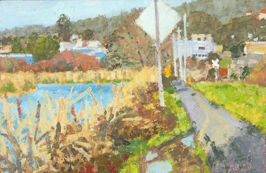 Road to Town painting by Andrew Daniel