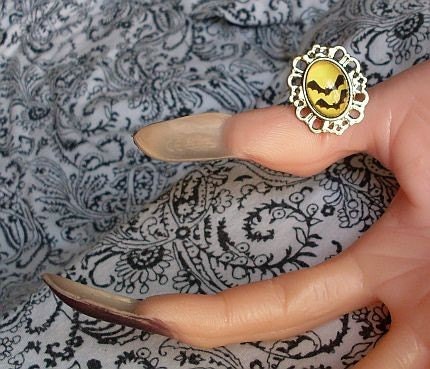 Bats Upon the Glowing Moon Ring