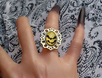 Bats Upon the Glowing Moon Ring