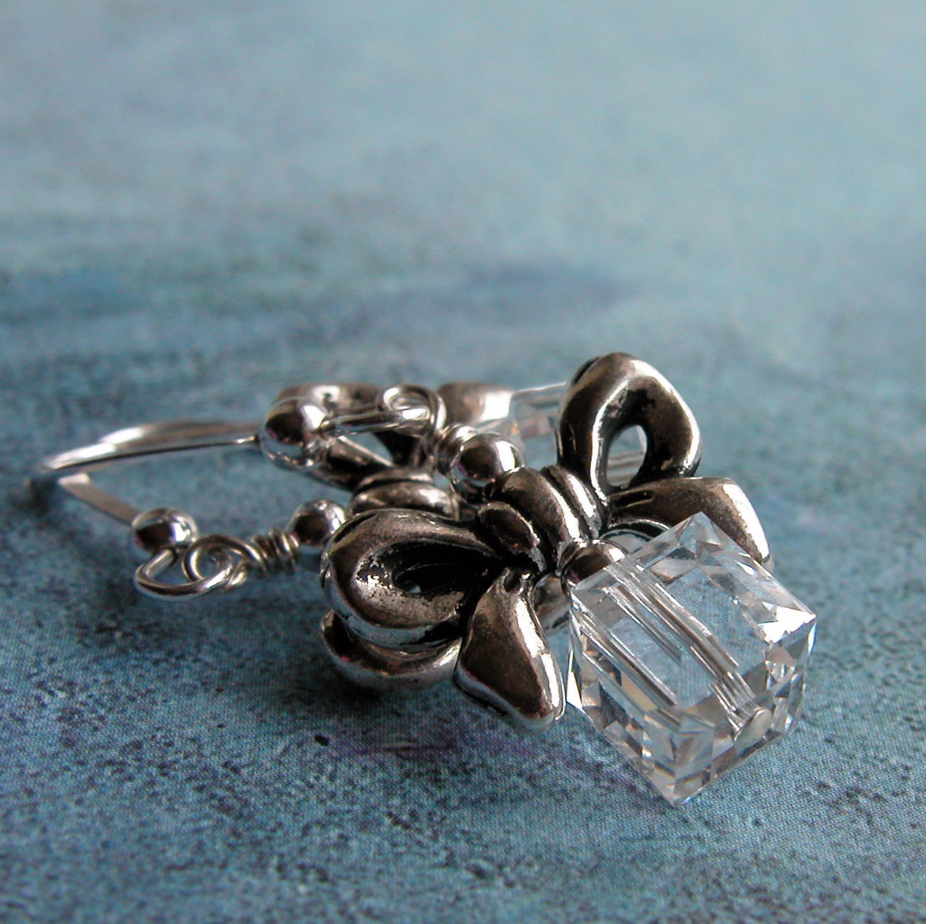 Crystal Birthday Package Earrings - Swarovski crystals and sterling silver