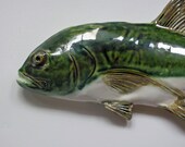 Jack Crevalle Ceramic fish wall hanging