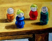 Fisher Price Nuclear Family Print