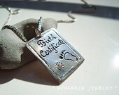 Mommy Necklace - Silver Birth Certificate with optional Name of your Child or loved one