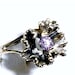 Alexandrite Ring, Coral Reef Fine Silver Hand Fabricated Wedding ring, Engagement ring