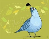 Blue Quail, Limited Edition Print