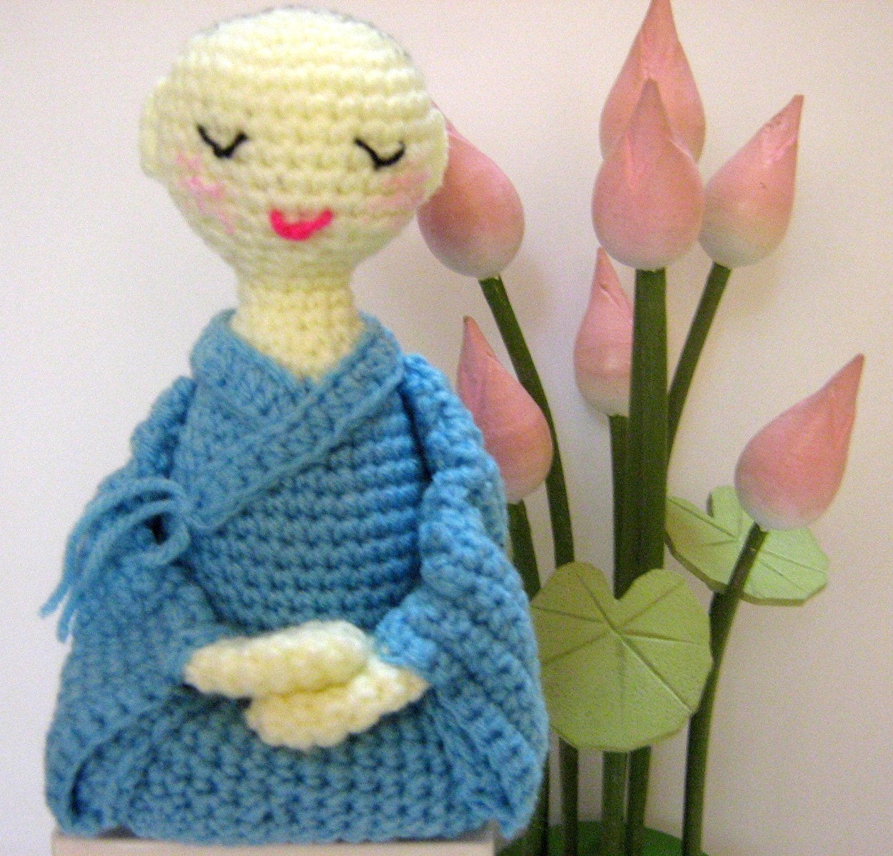 Doll Crochet Pattern Nun Pattern Amigurumi Crochet Pattern PDF Instant Download A Little Nun in Meditation