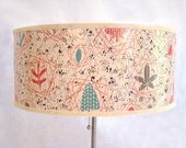 Drum Shade 1950's Vintage Wallpaper Mid Century Atomic Floral