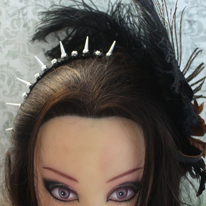 Raq On metal spike headpiece - 7 spikes