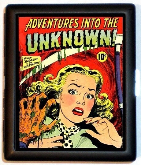 Adventures in the Unknown Comic Pop Art Cigarette Case or Wallet