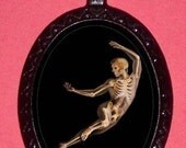 Ballet Modern Dance Skeleton X-Ray Design New Metal Pendant necklace Dancer