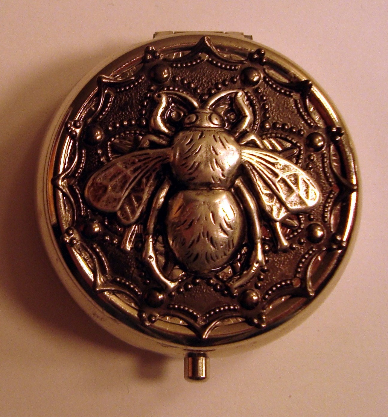 Victorian Steampunk Surreal Kafka THE HOUSE FLY Pill Case Or Trinket Box