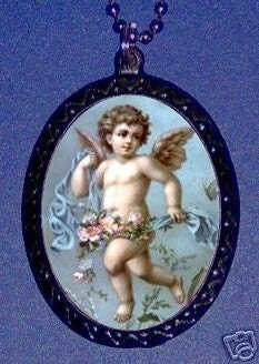 Cherub Love Angel Pendant and Necklace DIY Handmade Classic Art