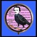 Edgar Allan Poe as Raven Surreal Goth Collage Pill Box Case Pillbox Holder
