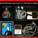 Weird Mysteries Comic Pop Art Fifties strange Cool Retro Style Black Metal Cigarette of ID card or Wallet or Ipod Nano and Earbuds Holder Case