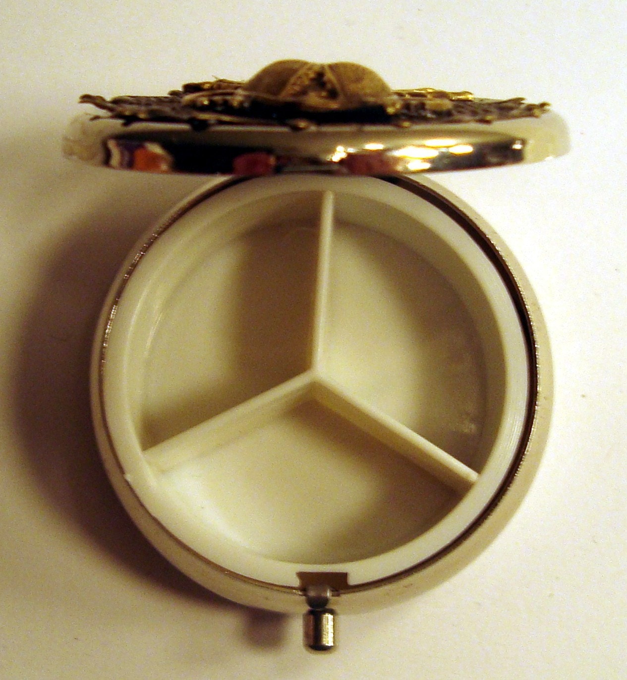 Victorian Surreal Kafka Steampunk THE BRASS BEETLE Pill Case Or Trinket Box