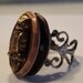 Victorian Steampunk The Mysterious MR. OWL Locket Ring New Copper