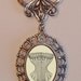 Beautiful Victorian CORSET Victorian Silver-Tone Filigree Necklace Pendant