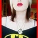 Witch with Owl DIY Vintage Halloween Necklace Pendant Victorian Goth Horror cool retro design