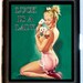 Luck is a Lady Pin Up Girl Cigarette Case or Id Business Card Holder Rockabilly Pulp Pinup Hepcat