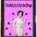 Nurse Retro Humor Parody Im Only In It for the Drugs Pills Hypos Rockabilly Cigarette Case Business Card Case or Wallet